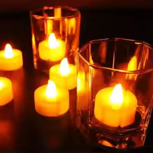 24Pcs LED Candles Flameless Candle Battery Operated, 200+Hours Fake Electric LED Candles Tea Lights — image 5