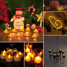 24Pcs LED Candles Flameless Candle Battery Operated, 200+Hours Fake Electric LED Candles Tea Lights — image 6